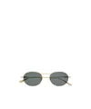 Saint Laurent Round Metal Sunglasses In Gray