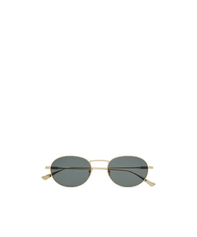 Saint Laurent Round Metal Sunglasses In Gray