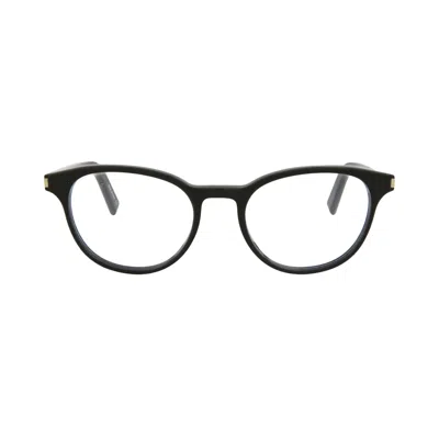 Pre-owned Saint Laurent Round Optical Glasses 'black' | Men's Size Onesize