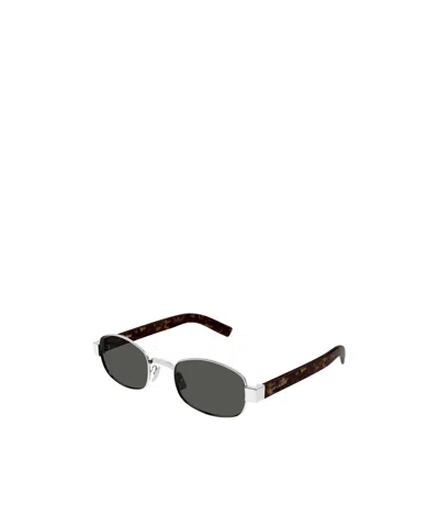 Saint Laurent Round Sunglasses In Black