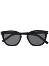 Saint Laurent Round Sunglasses In Black