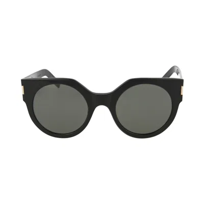 Pre-owned Saint Laurent Round Sunglasses 'black' | Women's Size Onesize