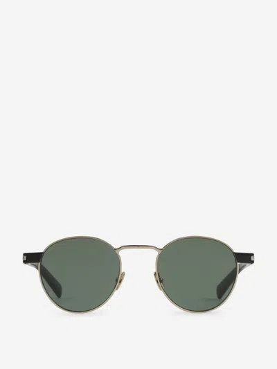 Saint Laurent Round-frame Gold-tone And Tortoiseshell Acetate Sunglasses