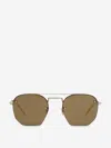 Saint Laurent Round Sunglasses In Gold