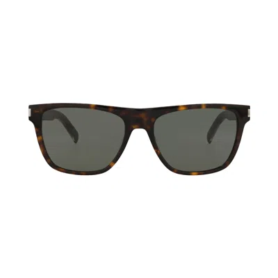 Pre-owned Saint Laurent Round Sunglasses 'havana/crystal/grey' | Brown | Men's Size Onesize