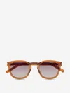 Saint Laurent Sl 28 Square-frame Sunglasses In Brown
