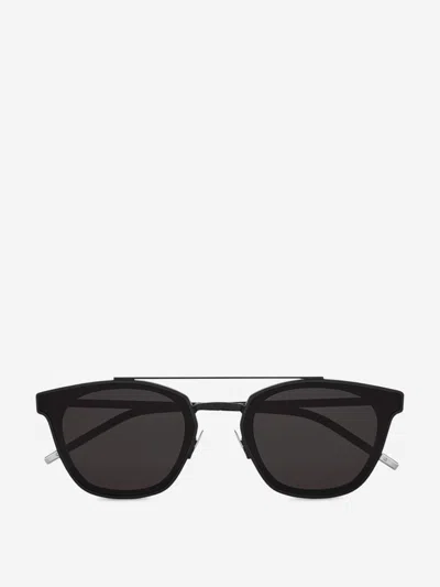 Saint Laurent Round Sunglasses Sl 28 In Black