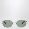 Saint Laurent Sl 692 Round-frame Sunglasses In Silver