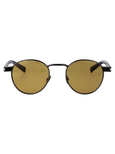 Saint Laurent Round Sunglasses Sl 707 003 In Black