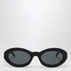 Saint Laurent Sunglasses Sl M136 Black Gray Crystal In Black