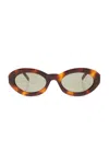 Saint Laurent Round Sunglasses Sl M136 Havana