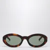 Saint Laurent Round Sunglasses Sl M136 Havana Women In Brown