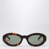 Saint Laurent Round Sunglasses Sl M136 Havana Women In Brown