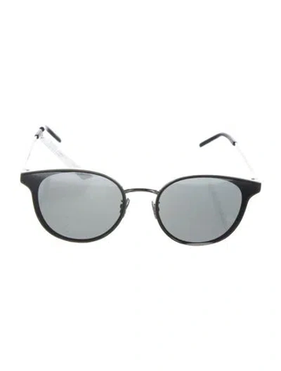 Pre-owned Saint Laurent Round Tinted Sunglasses In Multi