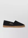 Saint Laurent Canvas Slip-on Espadrilles With Embroidered Logo Detail