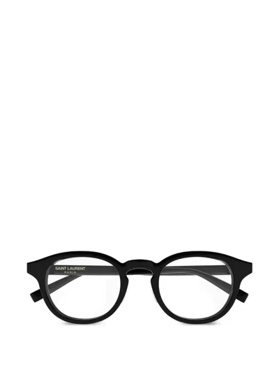 Saint Laurent 라운드 프레임 안경 In Black