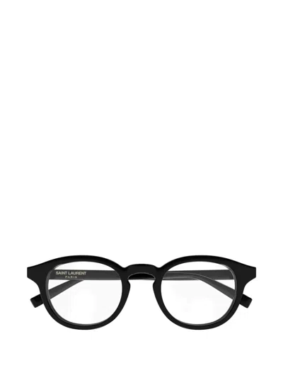 Saint Laurent Round-frame Glasses In Black