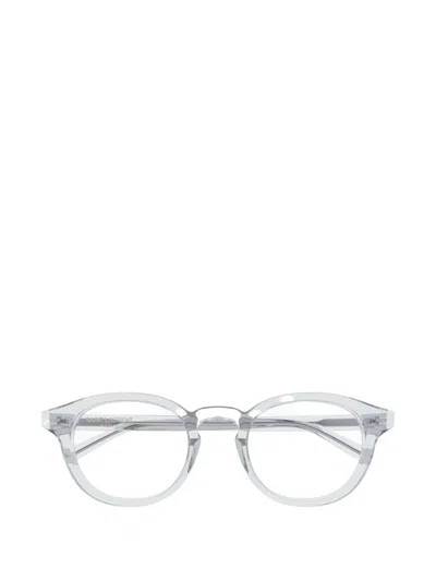 Saint Laurent Round-frame Glasses In White