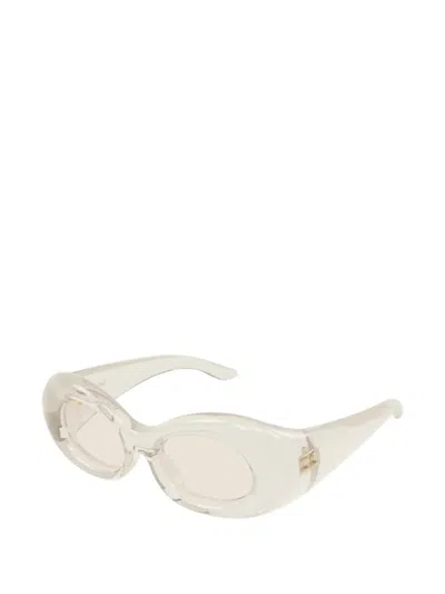 Saint Laurent Round-frame Sunglasses In Neutral