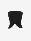Saint Laurent Women's Cupro Top In Black