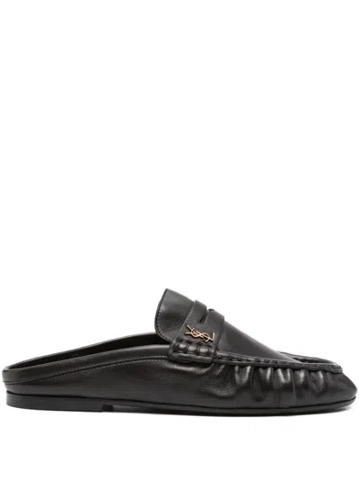 SAINT LAURENT SAINT LAURENT RUCHED LOGO CLOG