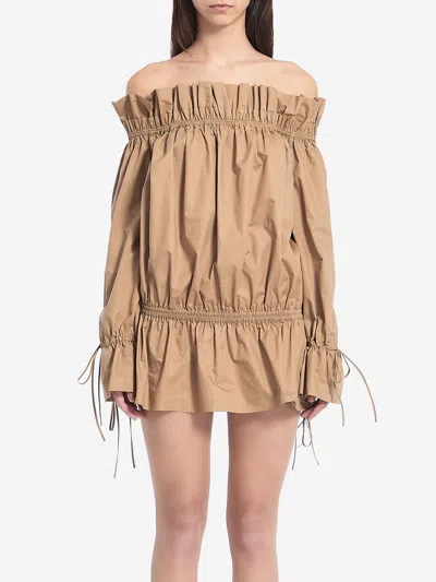 SAINT LAURENT RUCHED MINI DRESS
