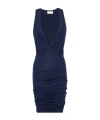 Saint Laurent Abito Canotta In Jersey In Blue
