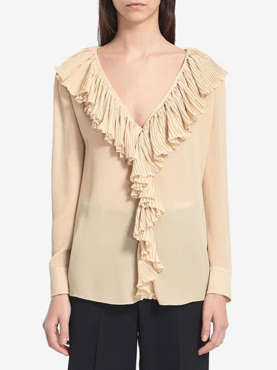 SAINT LAURENT RUFFLED BLOUSE