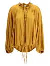 Saint Laurent Jersey Blouse In Orange