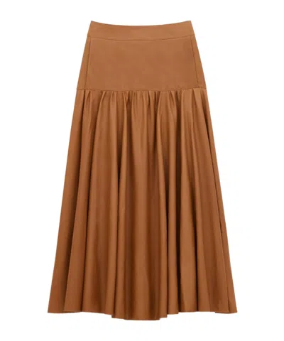 SAINT LAURENT SAINT LAURENT LONG RUFFLED SKIRT