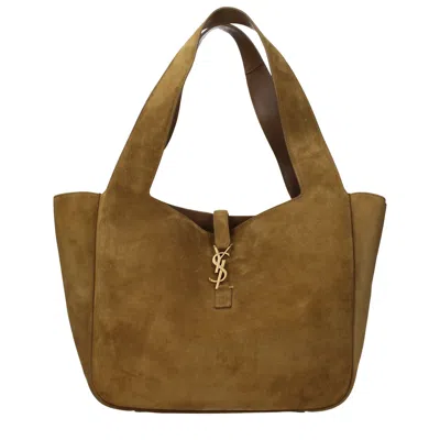 Saint Laurent Women's Brown Suede Shoulder Bags