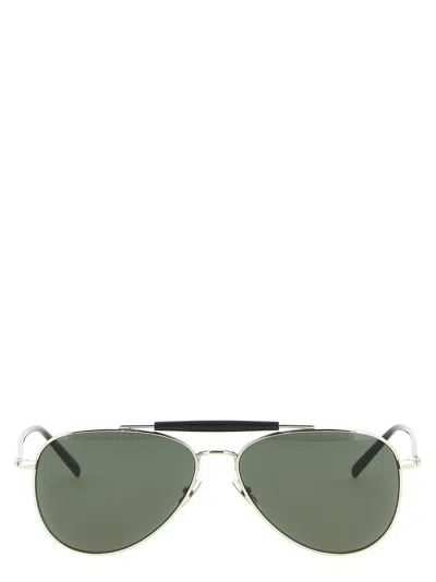Saint Laurent Sa333834bm Aviator Sunglasses In Green