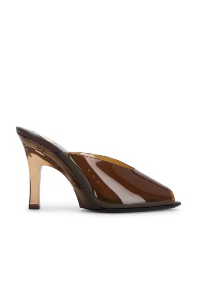 Saint Laurent Sabrina Mule Sandal In Brown
