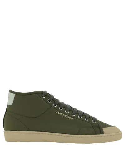 Saint Laurent Sabry Trainers In Green