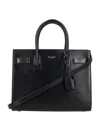 Saint Laurent Baby Sac De Jour Calf Leather Tote Bag In Black