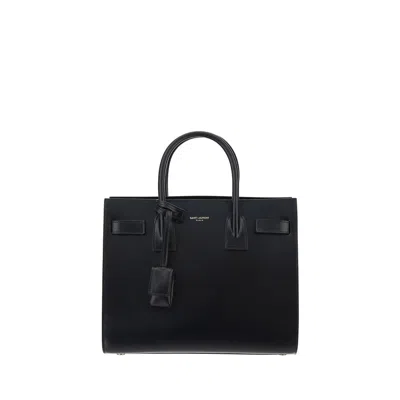 Saint Laurent Sac De Jour Baby Embossed-leather Tote In Black