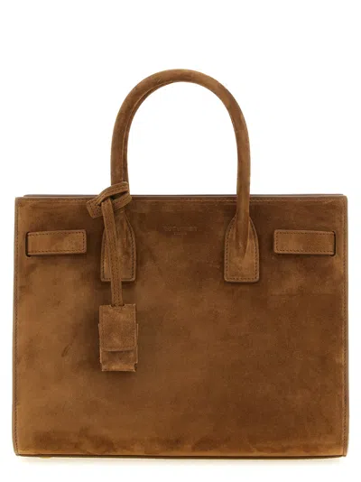 Saint Laurent Sac De Jour Baby Handbag In Brown