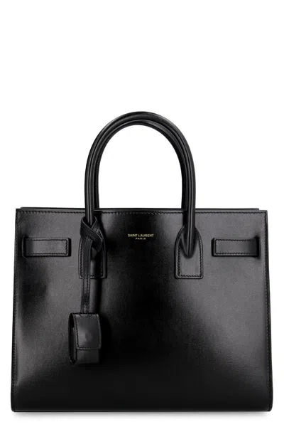 Saint Laurent Sac De Jour Baby Leather Shopping Bag