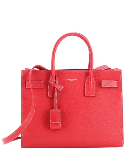Saint Laurent Sac De Jour Bag Baby (authentic Pre-loved) In Red