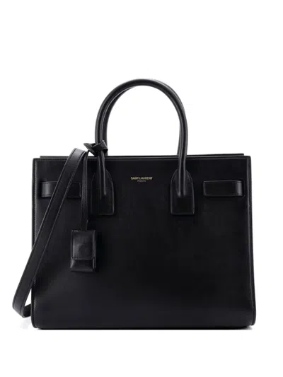 Pre-owned Saint Laurent Sac De Jour Bag Leather Baby Tote Bag In Black