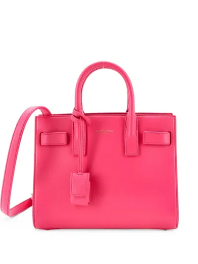 Pre-owned Saint Laurent Sac De Jour Bag Leather Baby Tote Bag In Pink