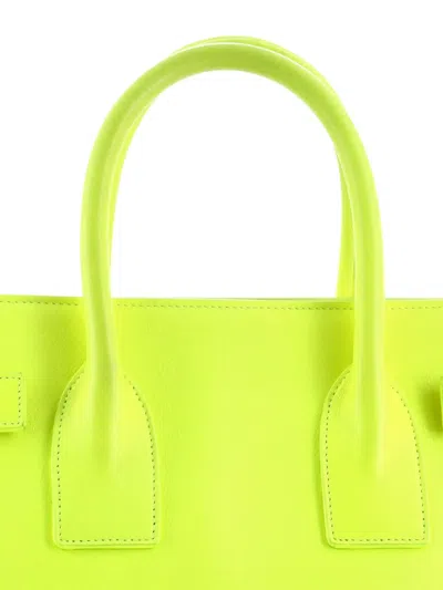 Pre-owned Saint Laurent Sac De Jour Bag Leather Small Satchel In Yellow