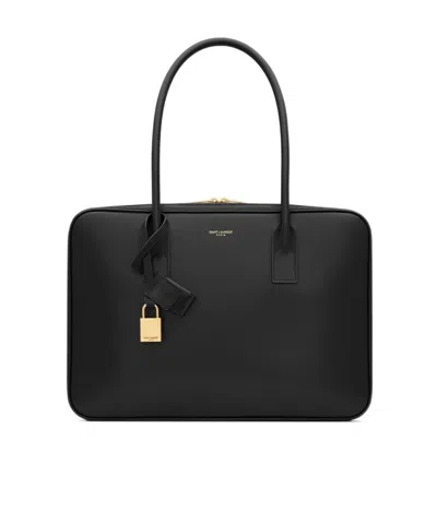 Saint Laurent Sac De Jour Bauletto Bag In Box  In Black