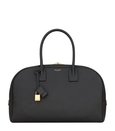 Saint Laurent Leather Sac De Jour Duffle Bag In Black