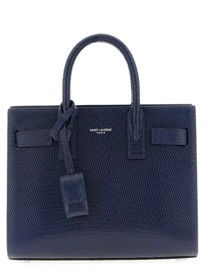 SAINT LAURENT SAC DE JOUR HAND BAGS BLUE