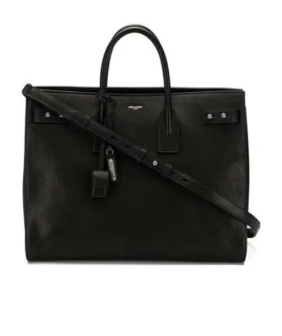 Saint Laurent Sac De Jour Handbag In Black