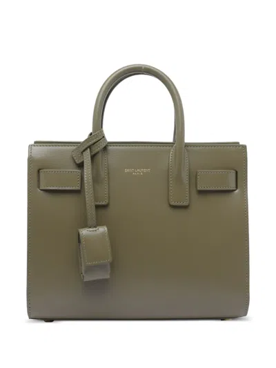 Saint Laurent Sac De Jour Handbag In Green