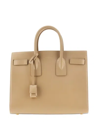 Saint Laurent Sac De Jour In Crumpled Leather In Black