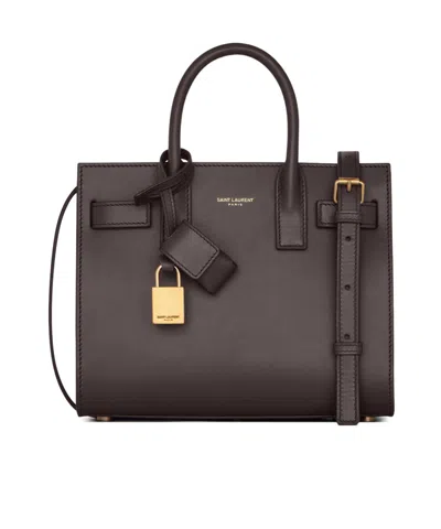 Saint Laurent Sac De Jour In Smooth Leather  Nano In Black