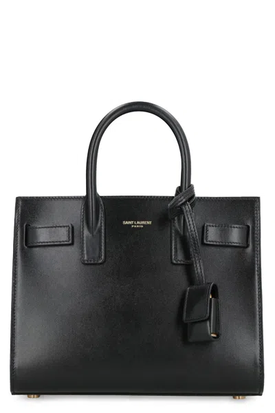 Saint Laurent Sac De Jour In Smooth Leather - Nano In Black